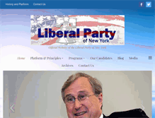 Tablet Screenshot of liberalparty.org
